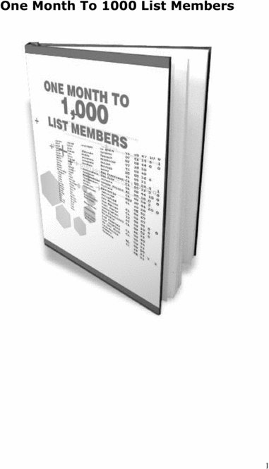 Product picture 1 Month to 1000 members